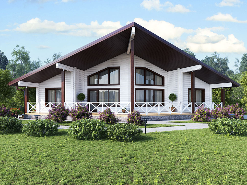 Дом из клееного бруса Орнес
